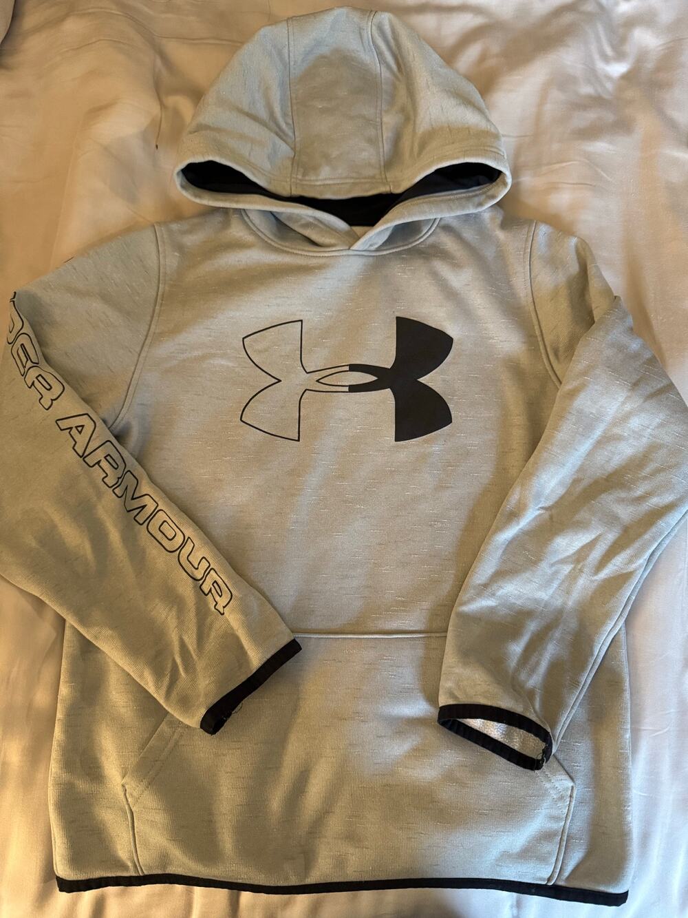 Under Armoud grey hoodie size youth medium